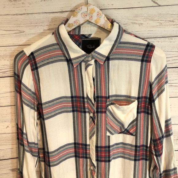 Rails 100% rayon button down shirt - Picture 3 of 4